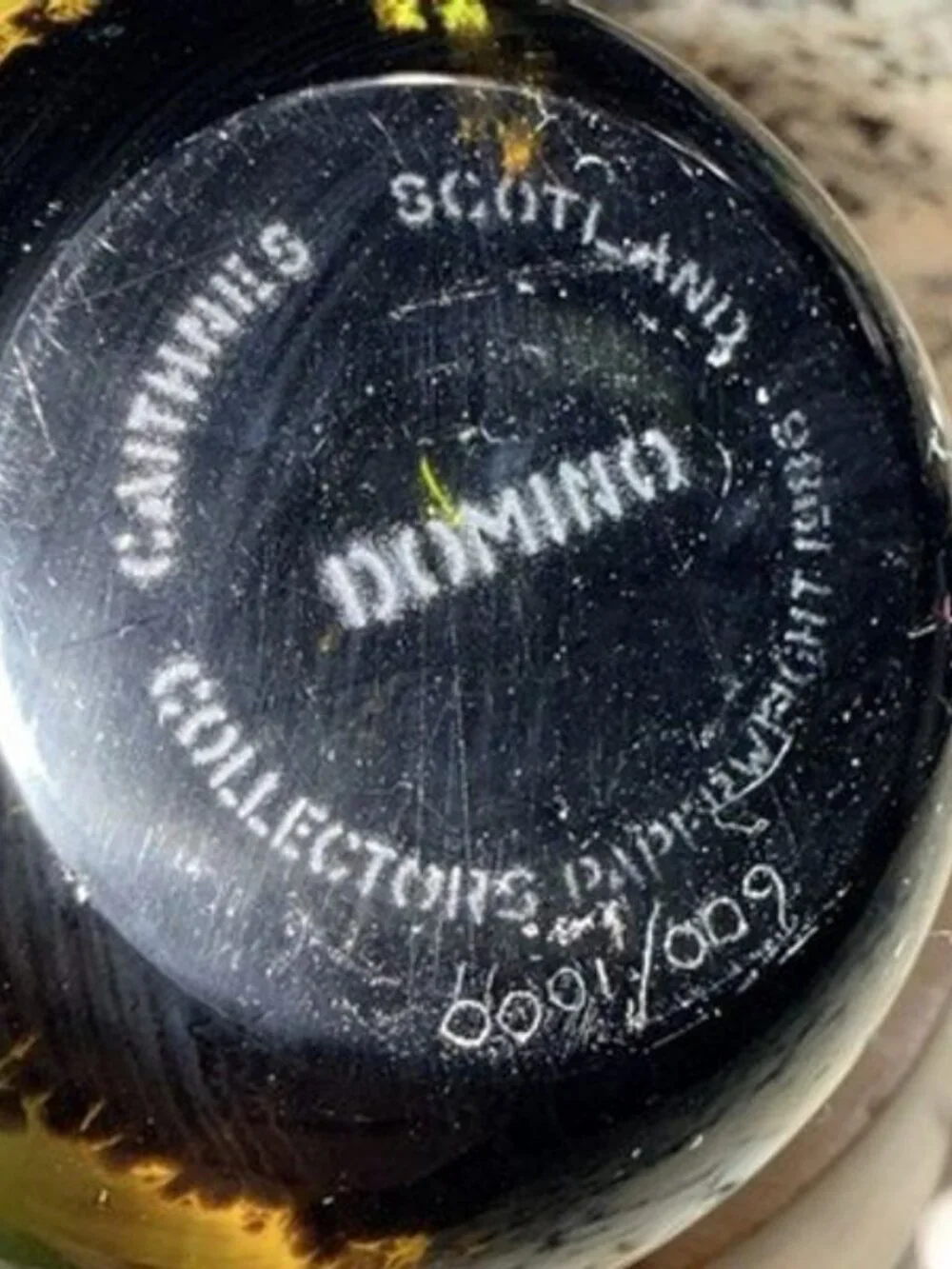 Caithness Domino Paperweight Made In Scotland Numbered 600/1000